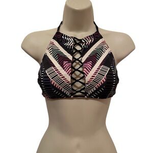 Victoria’s Secret Swim Tribal Halter Bikini Top S